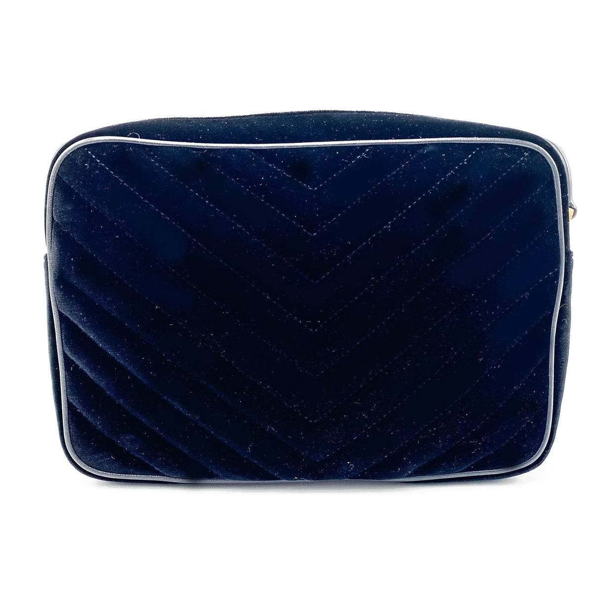 Saint Laurent Monogram Lou Camera Matelasse Black Velvet Shoulder Bag - image 6