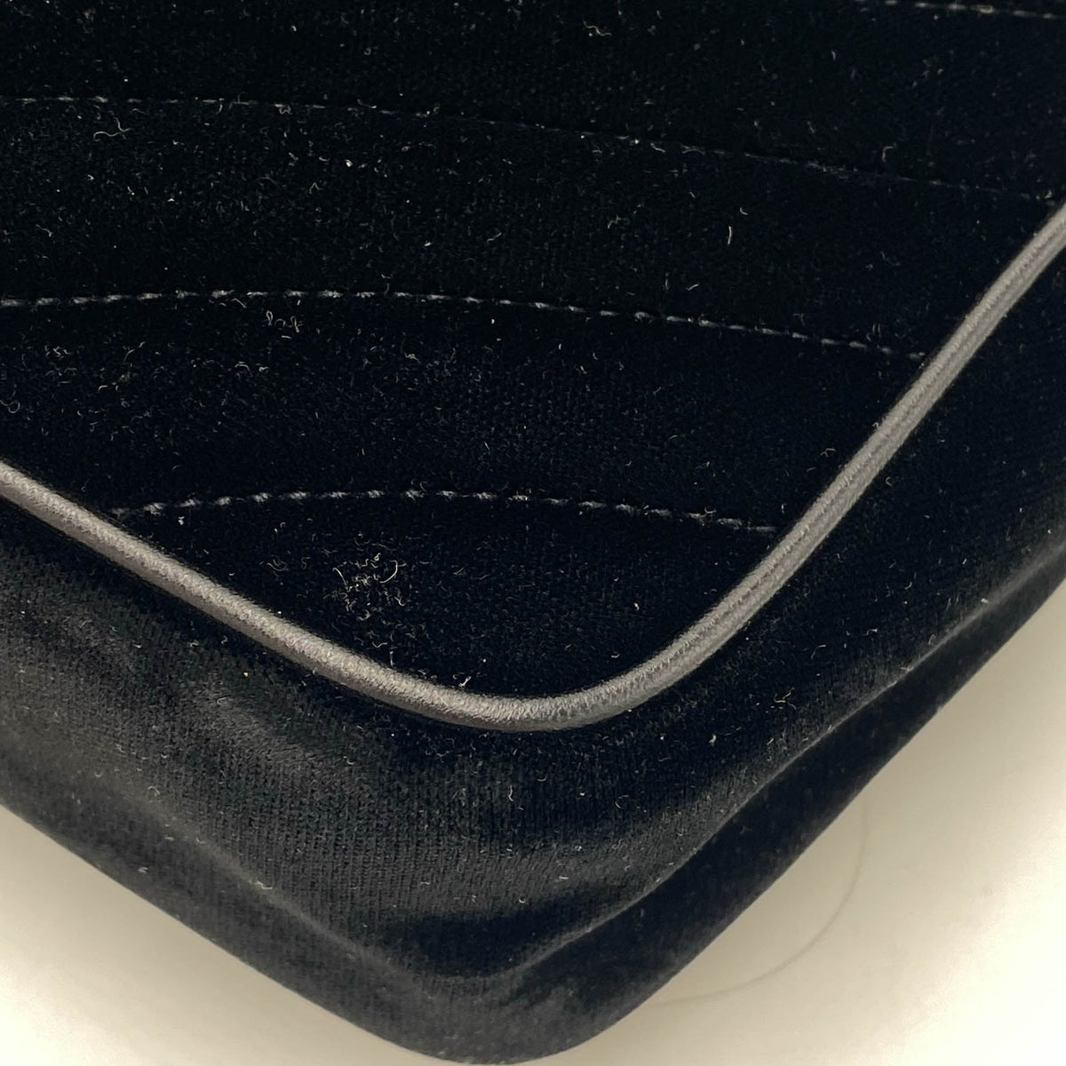 Saint Laurent Monogram Lou Camera Matelasse Black Velvet Shoulder Bag - image 10