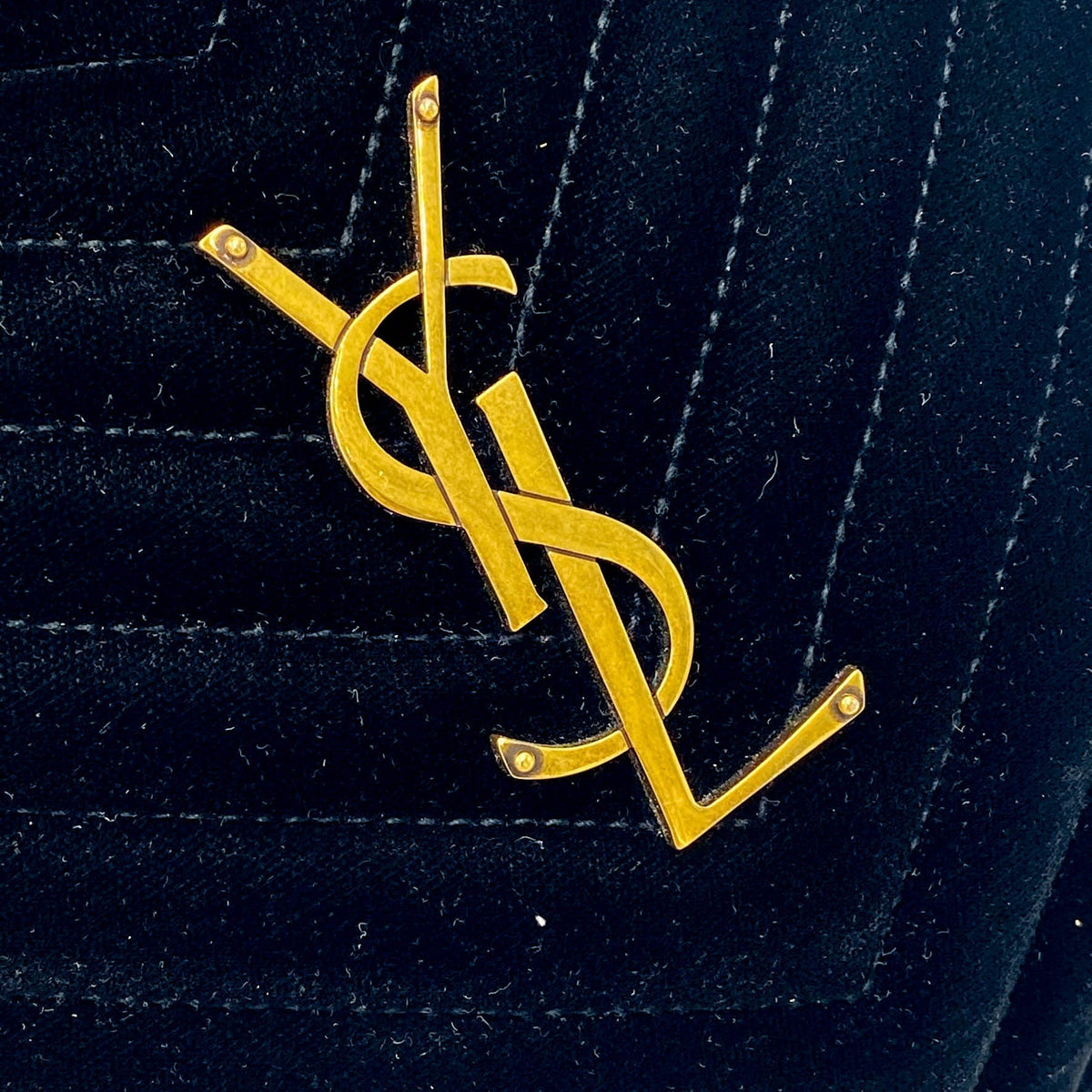 Saint Laurent Monogram Lou Camera Matelasse Black Velvet Shoulder Bag - image 12