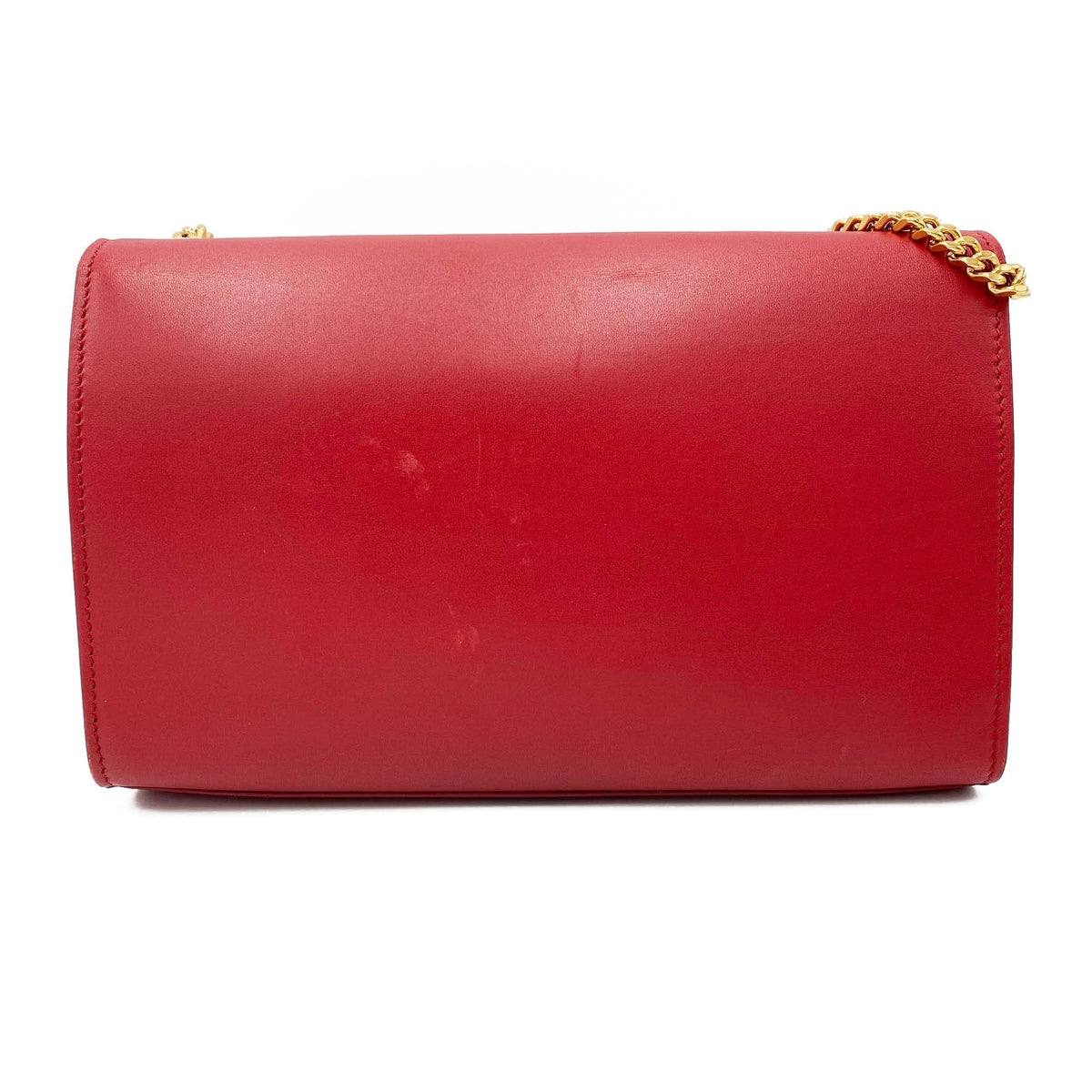 Saint Laurent Monogram Kate Smooth Medium Classic Tassel Red Calfskin Leather Satchel - photo 4