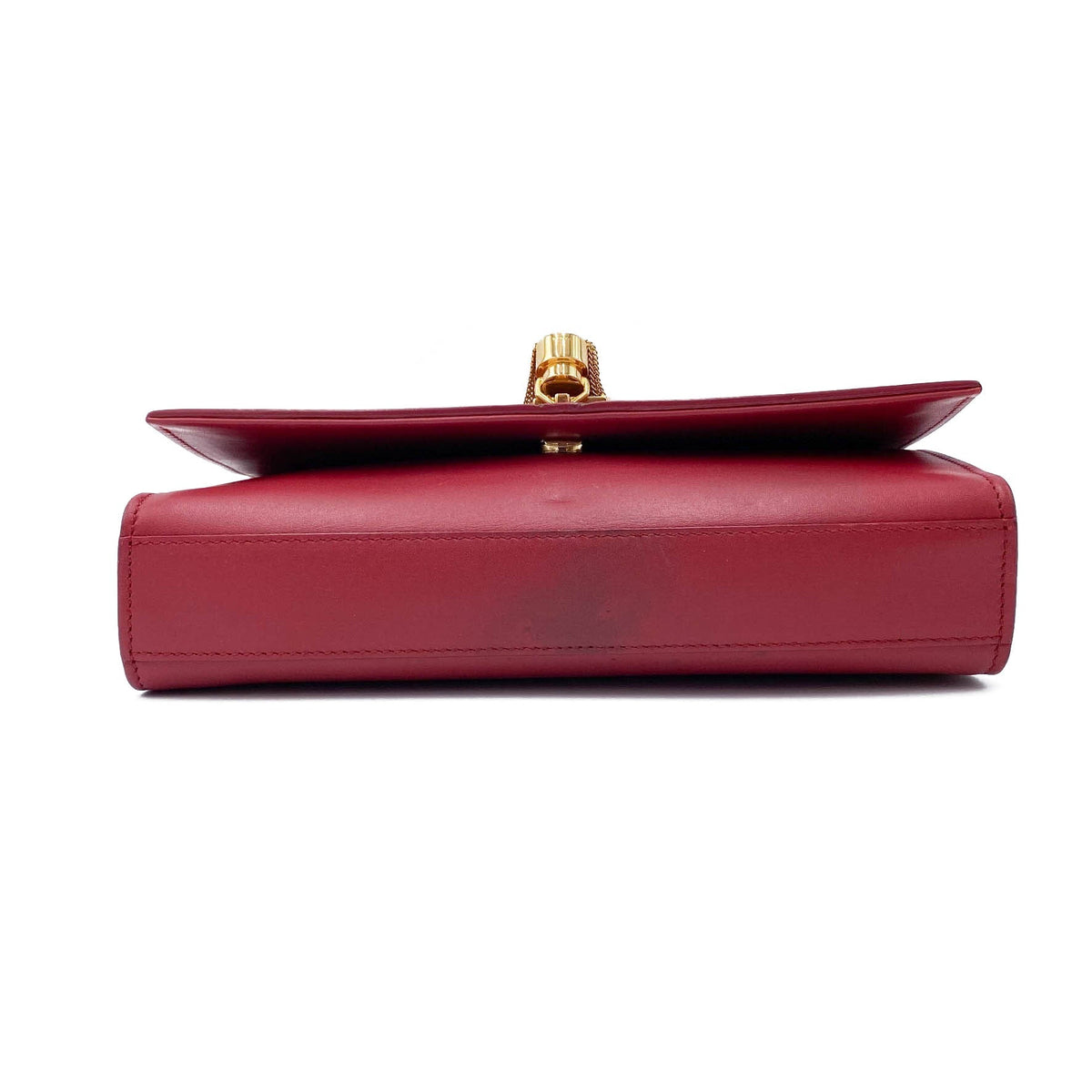 Saint Laurent Monogram Kate Smooth Medium Classic Tassel Red Calfskin Leather Satchel - photo 5