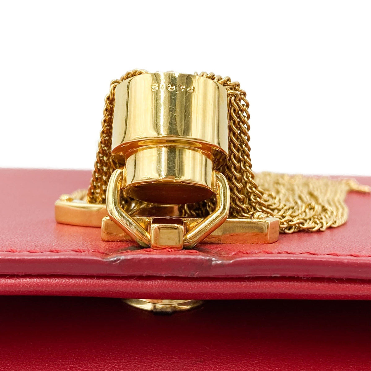 Saint Laurent Monogram Kate Smooth Medium Classic Tassel Red Calfskin Leather Satchel - photo 6