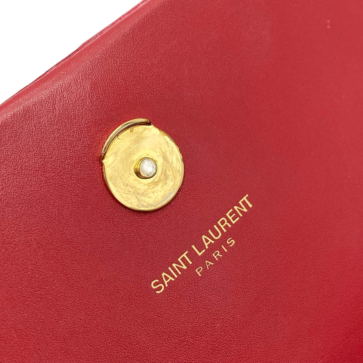 Saint Laurent Monogram Kate Smooth Medium Classic Tassel Red Calfskin Leather Satchel - photo 12