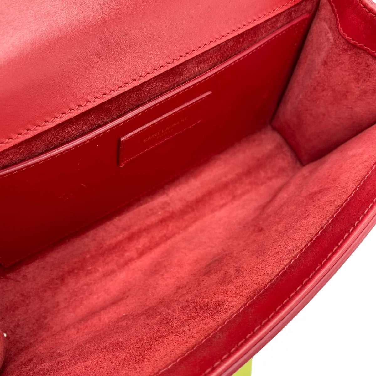 Saint Laurent Monogram Kate Smooth Medium Classic Tassel Red Calfskin Leather Satchel - photo 14
