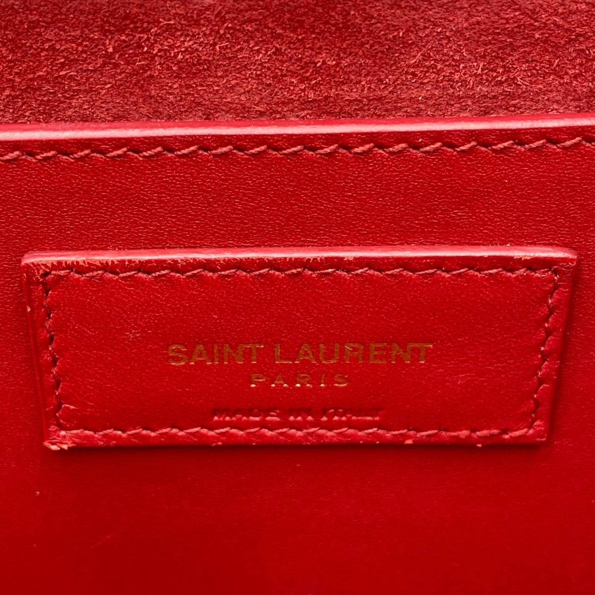Saint Laurent Monogram Kate Smooth Medium Classic Tassel Red Calfskin Leather Satchel - photo 15