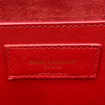 Saint Laurent Monogram Kate Smooth Medium Classic Tassel Red Calfskin Leather Satchel - photo 15