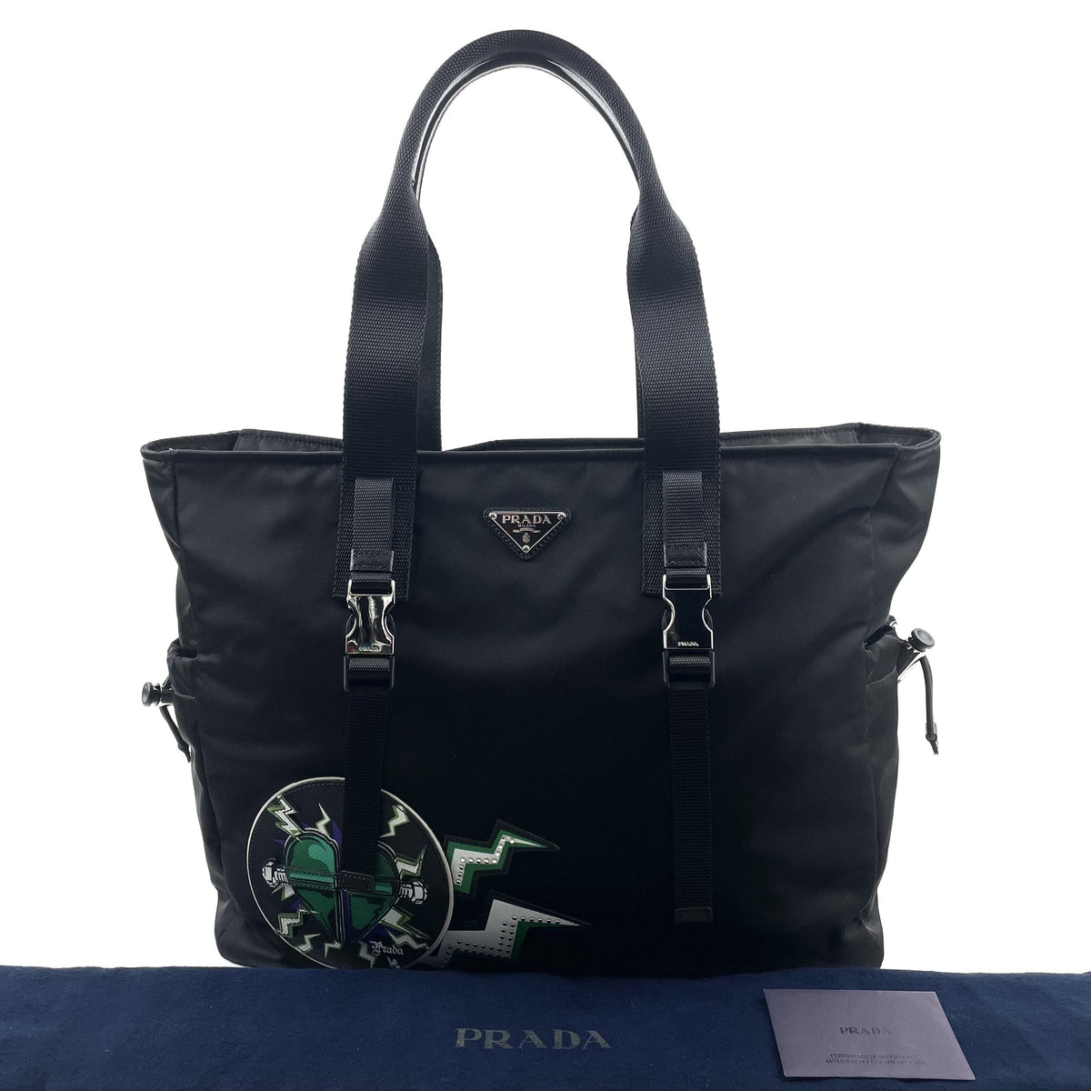 Prada x Universal Frankenstein Montagna Nylon Tote - photo 3