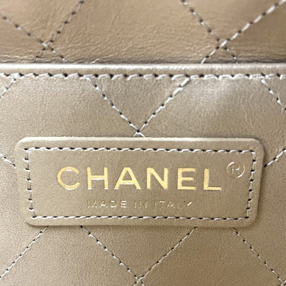 CHANEL Logo Charm CC Lambskin Drawstring Bucket Bag - image 8