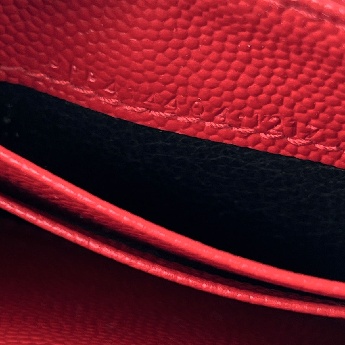 Saint Laurent Matelasse Small Envelope Wallet Red - photo 6