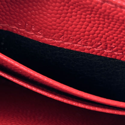 Saint Laurent Matelasse Small Envelope Wallet Red - photo 6