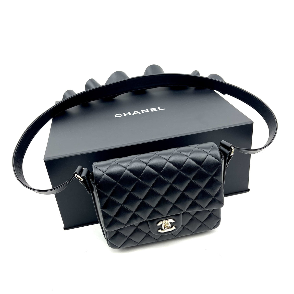 Chanel Calfskin Quilted Bolero De Chanel Flap Bag Black - photo 5