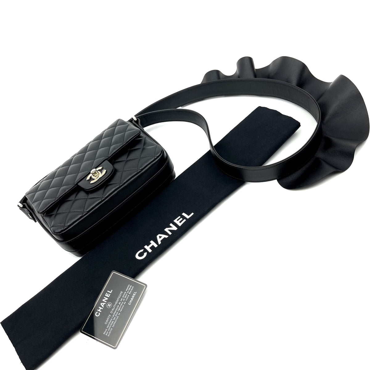 Chanel Calfskin Quilted Bolero De Chanel Flap Bag Black - photo 6