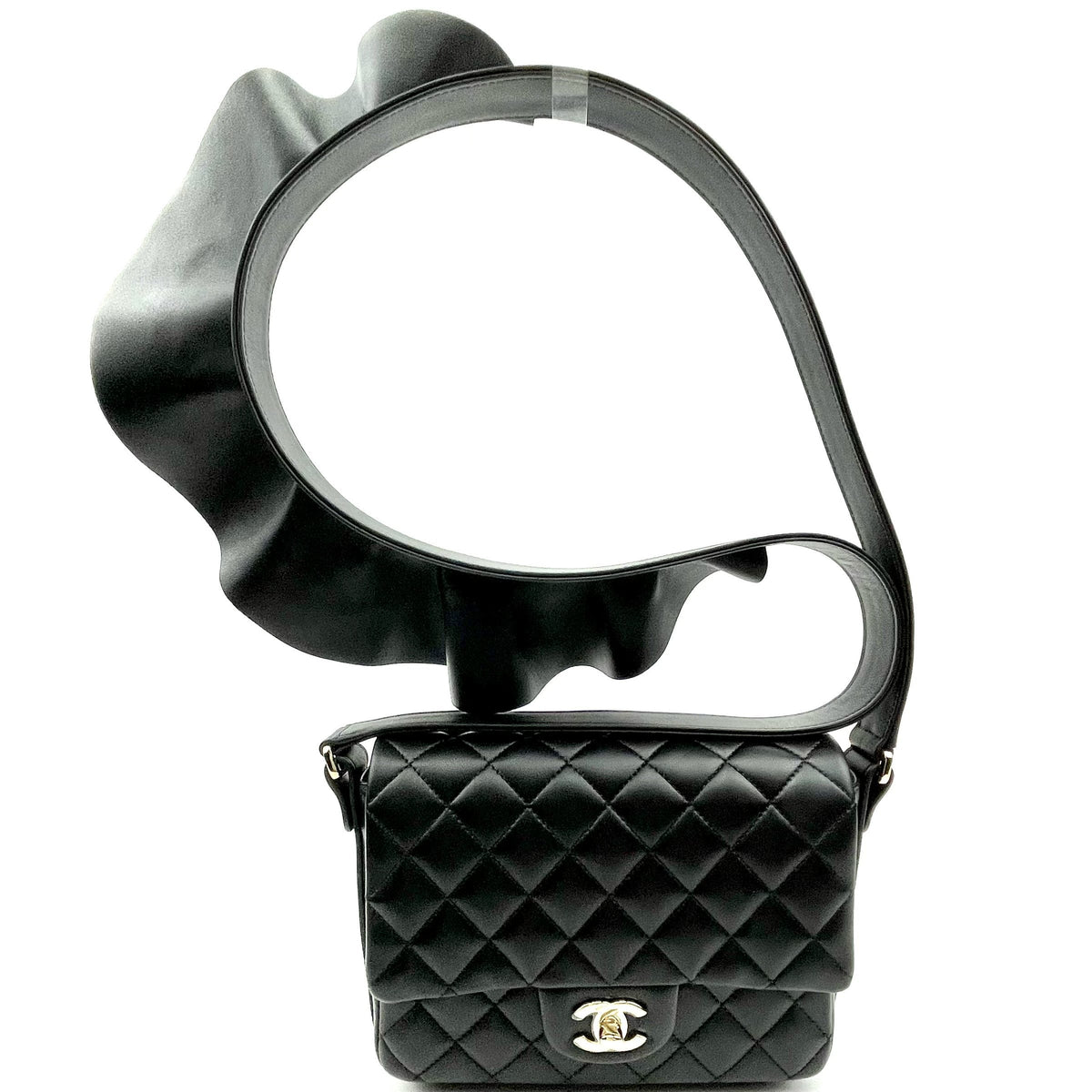 Chanel Calfskin Quilted Bolero De Chanel Flap Bag Black - photo 1