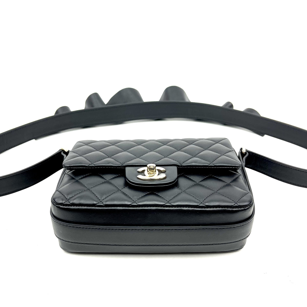Chanel Calfskin Quilted Bolero De Chanel Flap Bag Black - photo 9