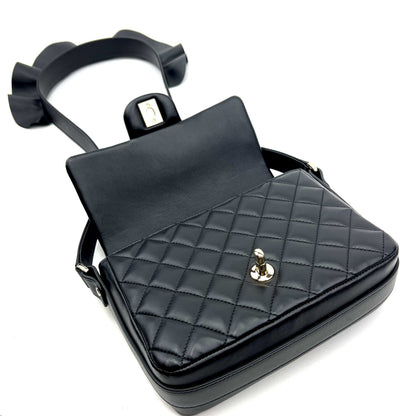 Chanel Calfskin Quilted Bolero De Chanel Flap Bag Black - photo 10