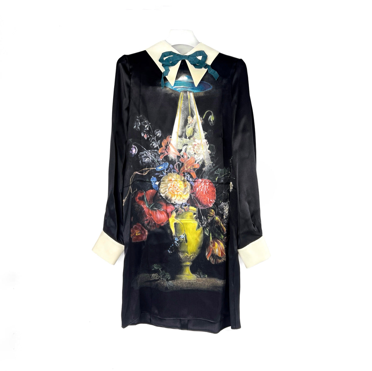 Gucci Floral Silk Dress Size 38 - photo 1