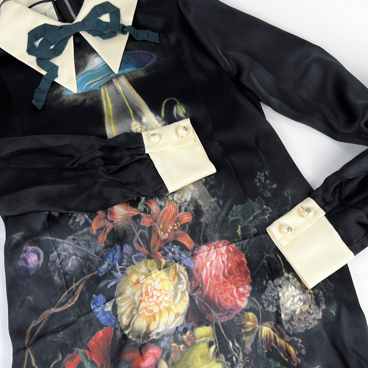 Gucci Floral Silk Dress Size 38 - photo 4