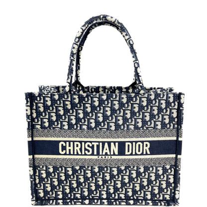 CHRISTIAN DIOR Oblique Canvas Small Book Tote - image 1