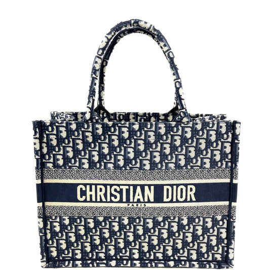 CHRISTIAN DIOR Oblique Canvas Small Book Tote - image 1