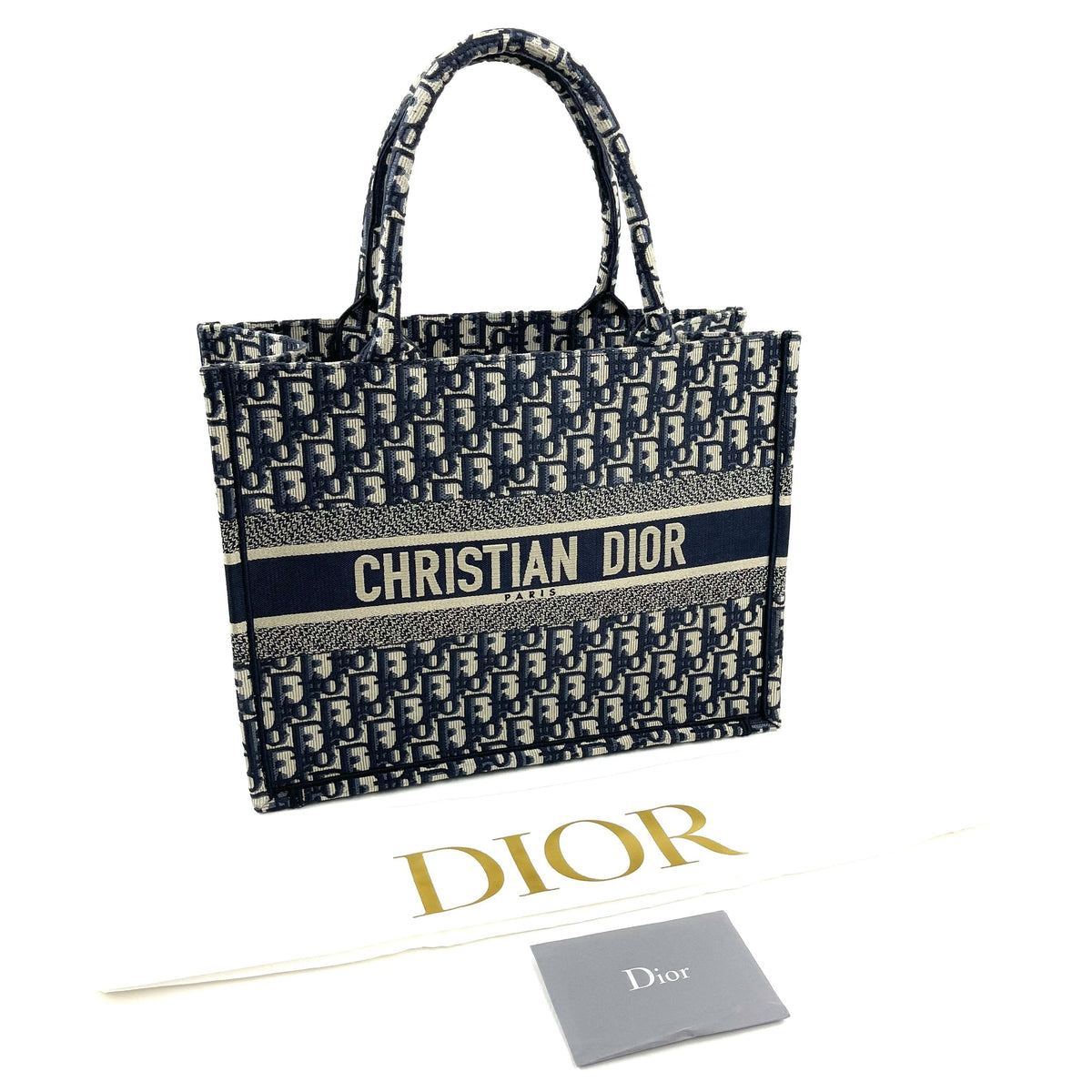 CHRISTIAN DIOR Oblique Canvas Small Book Tote - image 3