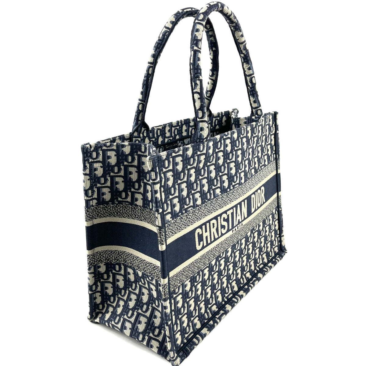 CHRISTIAN DIOR Oblique Canvas Small Book Tote - image 2