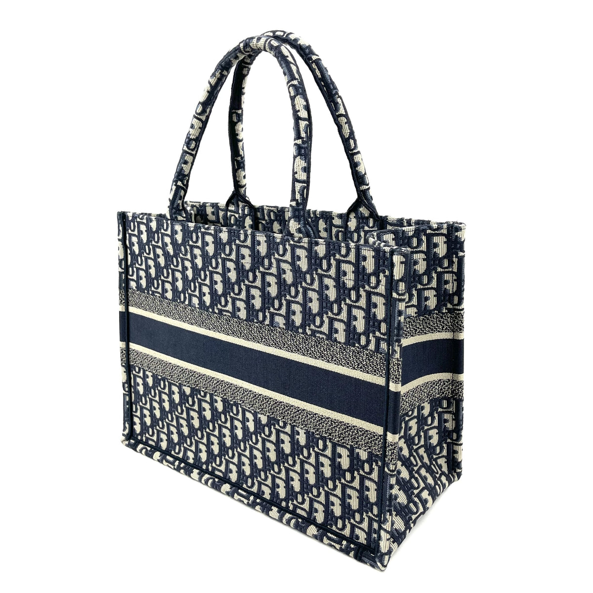 CHRISTIAN DIOR Oblique Canvas Small Book Tote - image 4