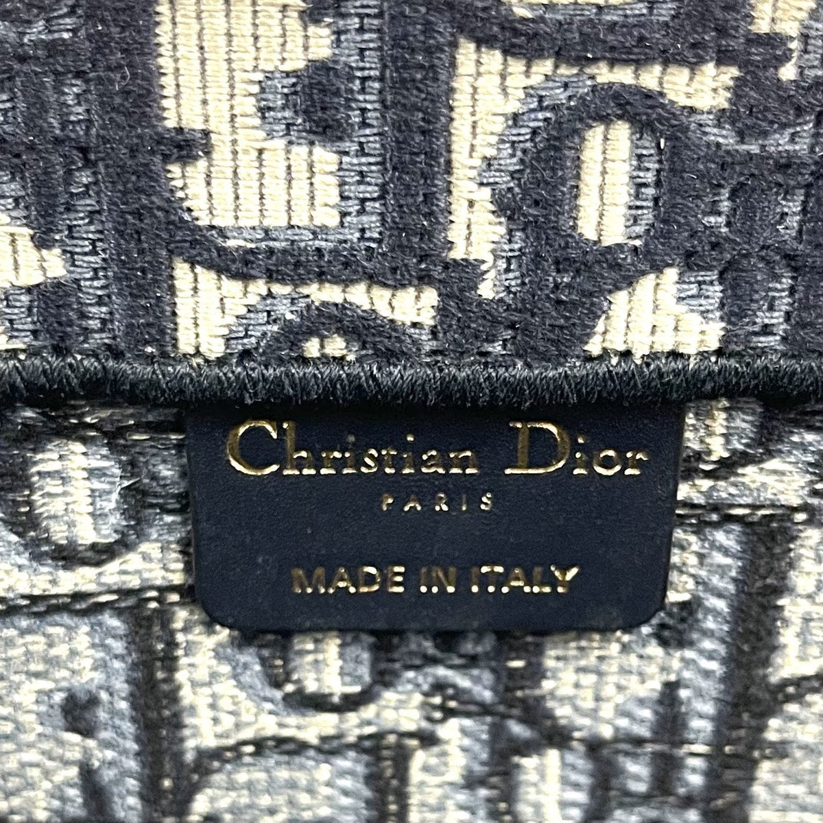CHRISTIAN DIOR Oblique Canvas Small Book Tote - image 8