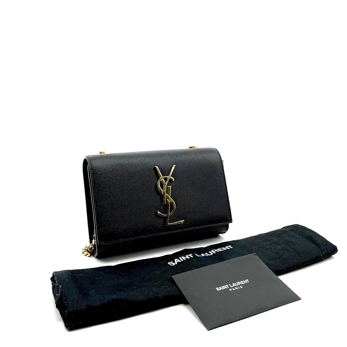 Saint Laurent Small Grain de Poudre Monogram Kate Bag - photo 3