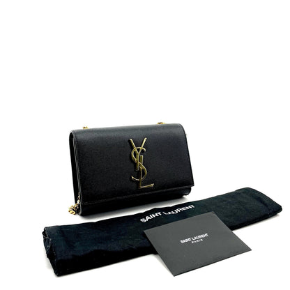 Saint Laurent Small Grain de Poudre Monogram Kate Bag - photo 3