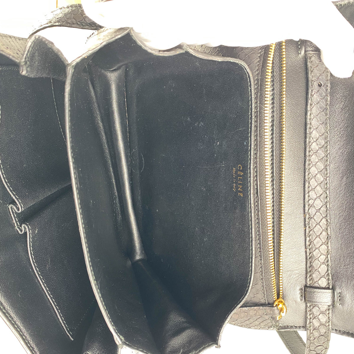 Celine Box Python Bag Black - photo 7