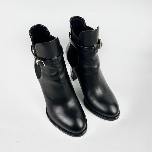 Louis Vuitton Leather Ankle Boots Black Size 39 - photo 1