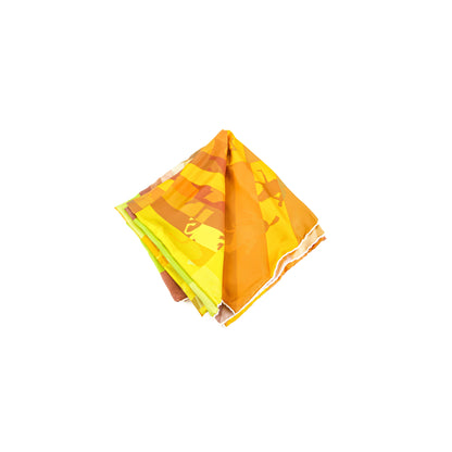 Hermes Square 90cm Yellow/Orange Scarf - photo 1
