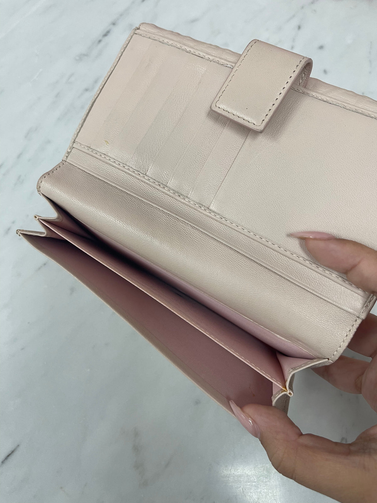 Dior Pink Leather Wallet - photo 3