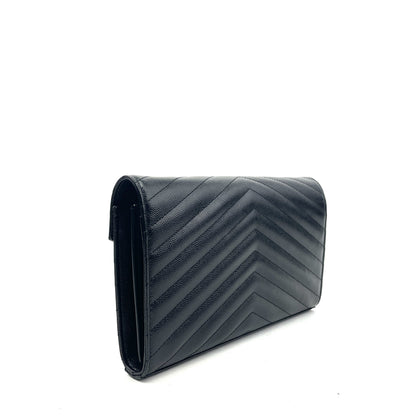 SAINT LAURENT Matelassé Envelope Wallet On Chain - image 5