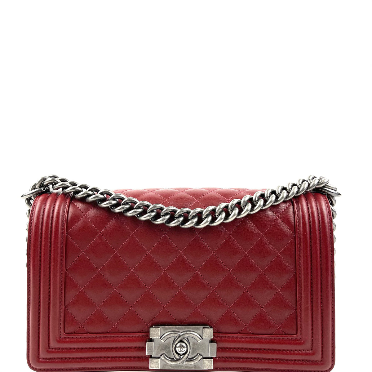 Chanel Medium Boy Bag - Red - photo 1