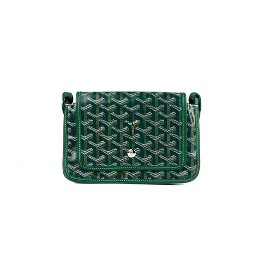Goyard Green Goyardine Plumet Pocket Wallet Crossbody Bag - photo 1