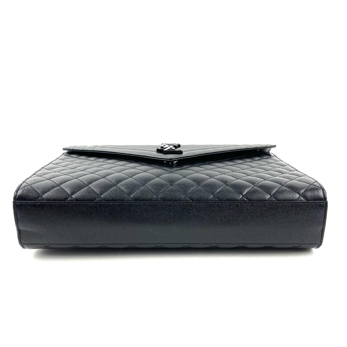 SAINT LAURENT Lg Triquilt Monogram Matelasse Envelope Bag - image 6
