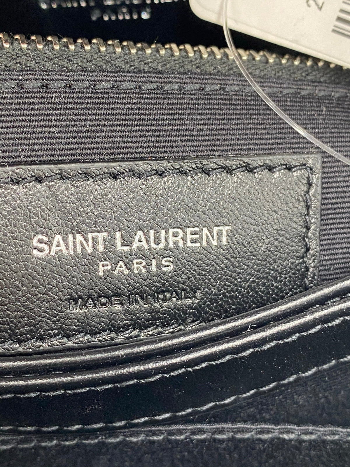Saint Laurent Monogram Loulou Toy Silver Hardware Black Leather Shoulder Bag - photo 11