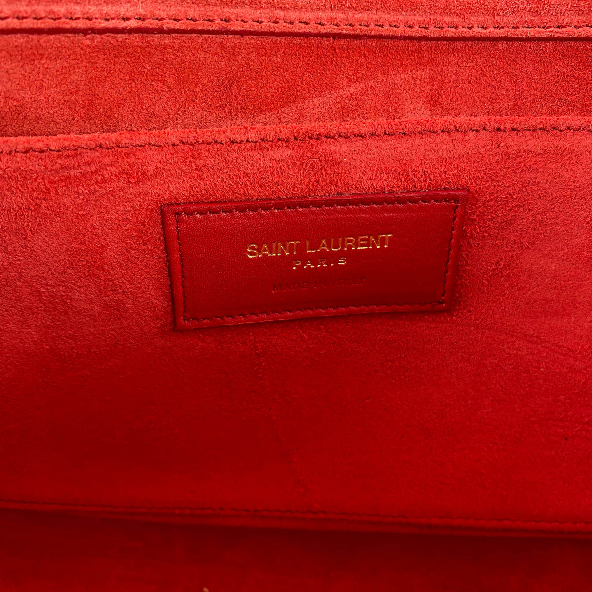 Saint Laurent Red Clutch Bag - photo 8
