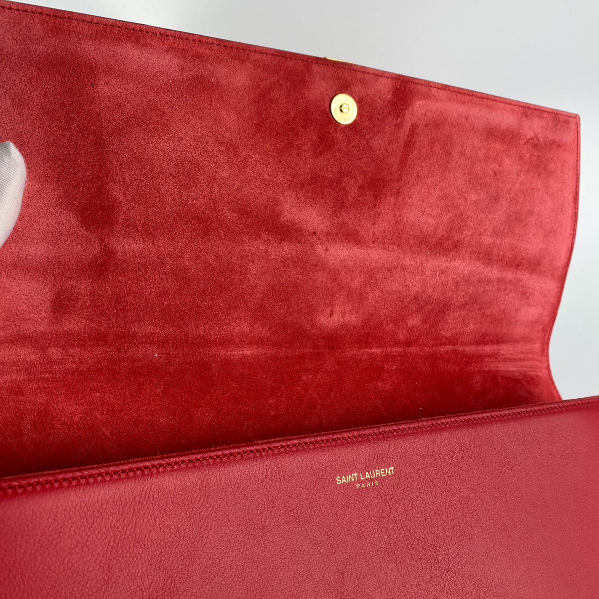 Saint Laurent Red Clutch Bag - photo 9
