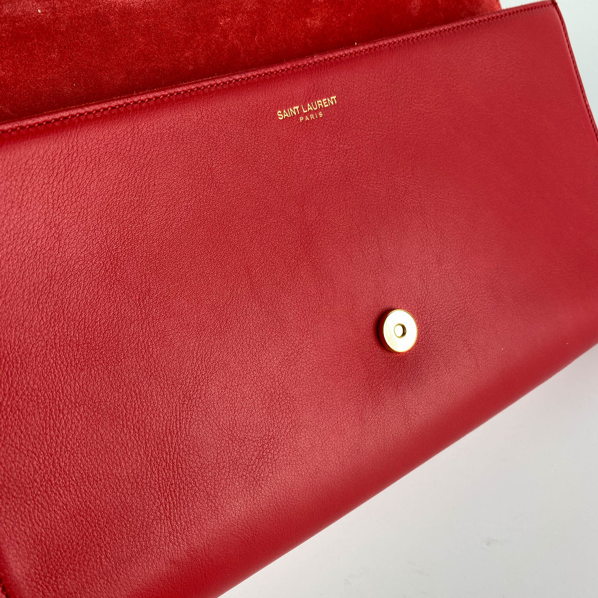 Saint Laurent Red Clutch Bag - photo 10