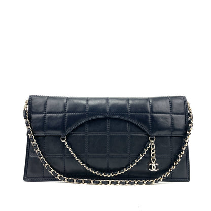 CHANEL Classic Box Quilted Fold Down Envelope Clutch Bag - image 1