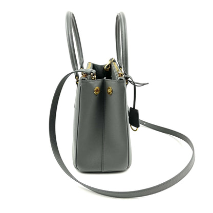 Prada Small Saffiano Cuir Tote w/Strap - Grey - photo 4