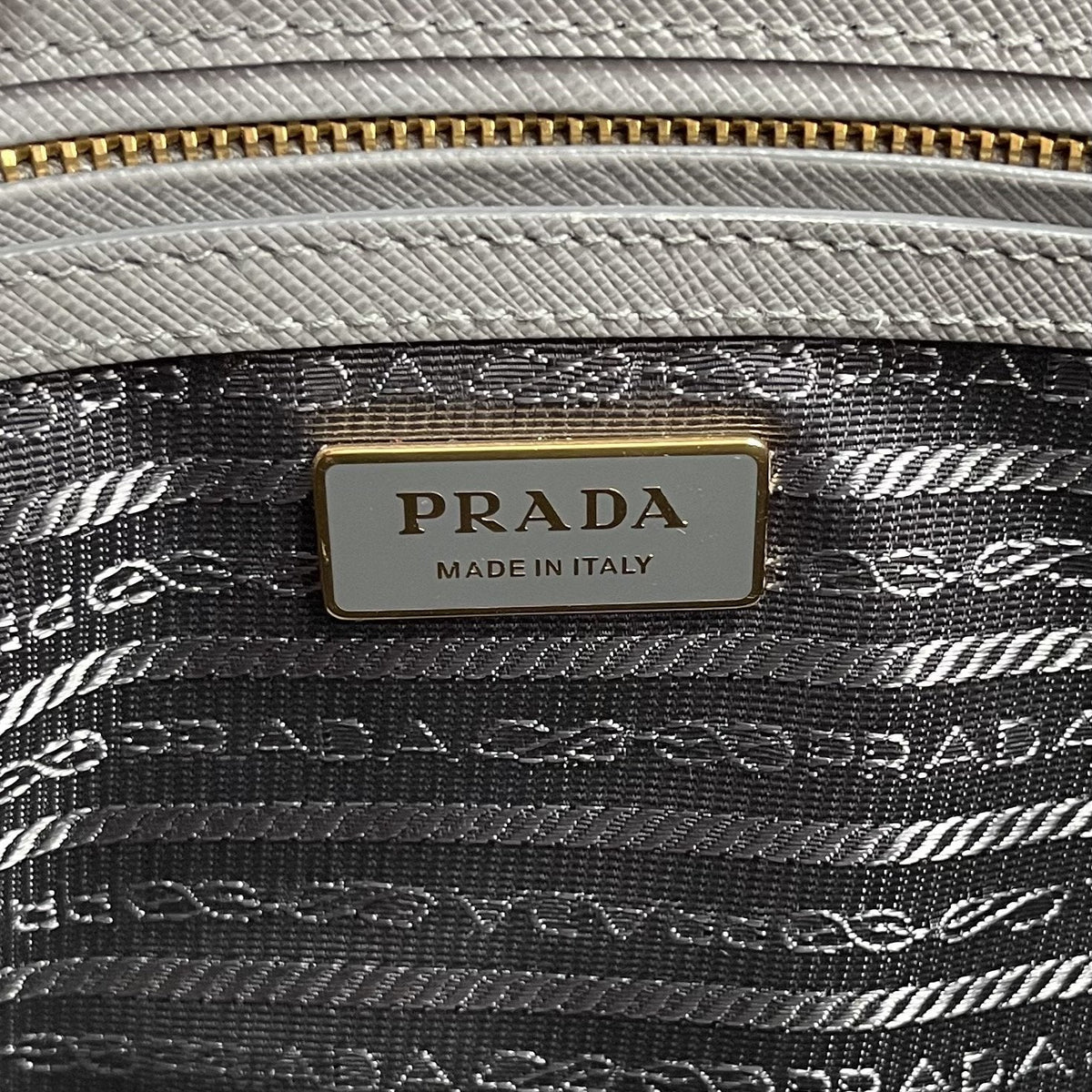 Prada Small Saffiano Cuir Tote w/Strap - Grey - photo 9