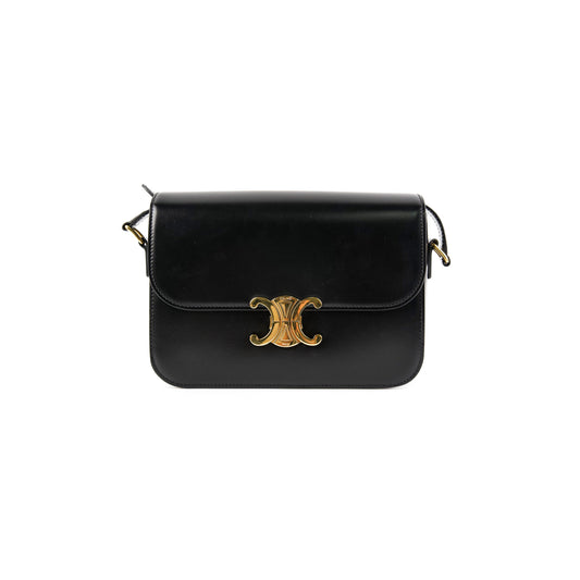 Celine Triomphe Medium Black Crossbody Bag - photo 1