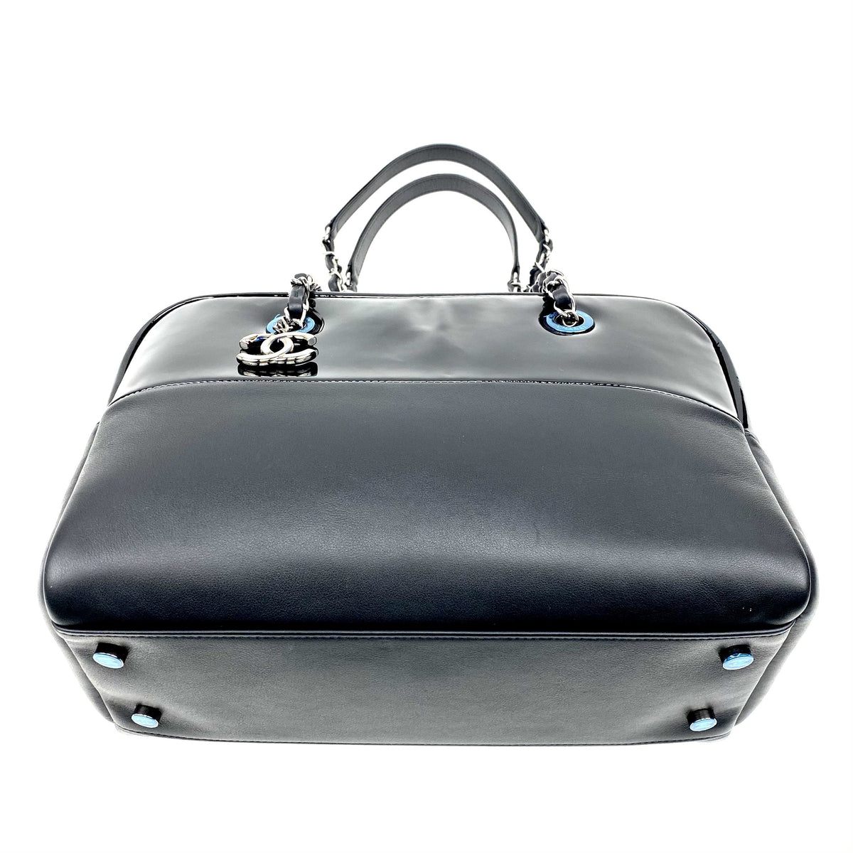 Chanel Patent & Lambskin Leather Bowling Bag - photo 5