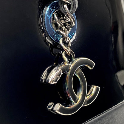 Chanel Patent & Lambskin Leather Bowling Bag - photo 8