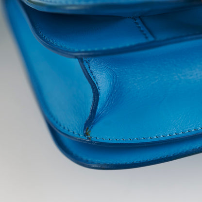 Celine Medium Aqua Blue Box Crossbody Bag - photo 9