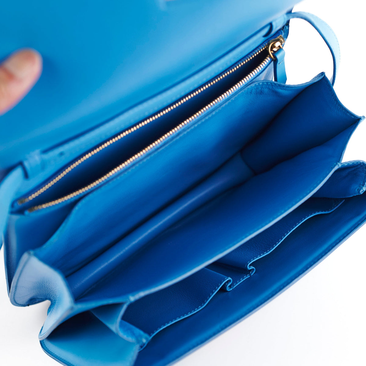 Celine Medium Aqua Blue Box Crossbody Bag - photo 5