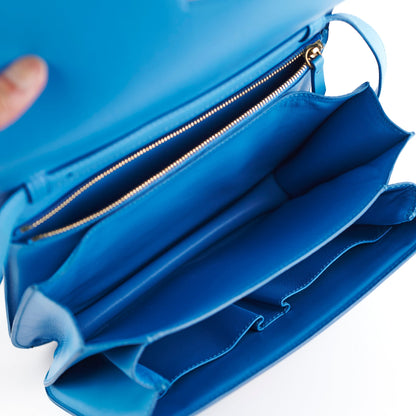 Celine Medium Aqua Blue Box Crossbody Bag - photo 5